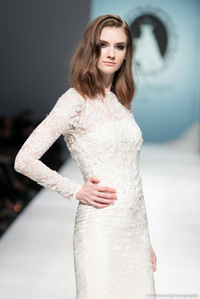 Long Sleeve All Over Lace Wedding Dress (#SS16108) - Dream Dresses by P.M.N
 - 14