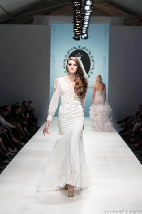 Silk Wedding Dress With Deep V-Neck (#SS16100) - Dream Dresses by P.M.N
 - 1