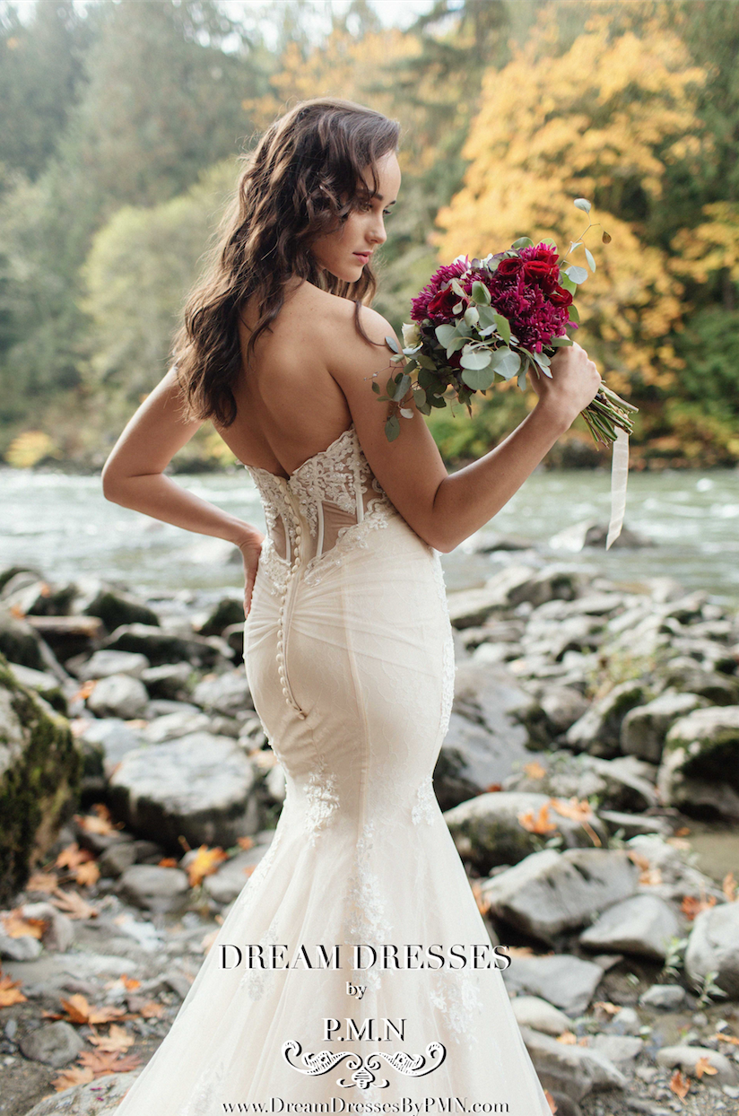 Mermaid Wedding Dress With Cathedral Train (#Alexia)
