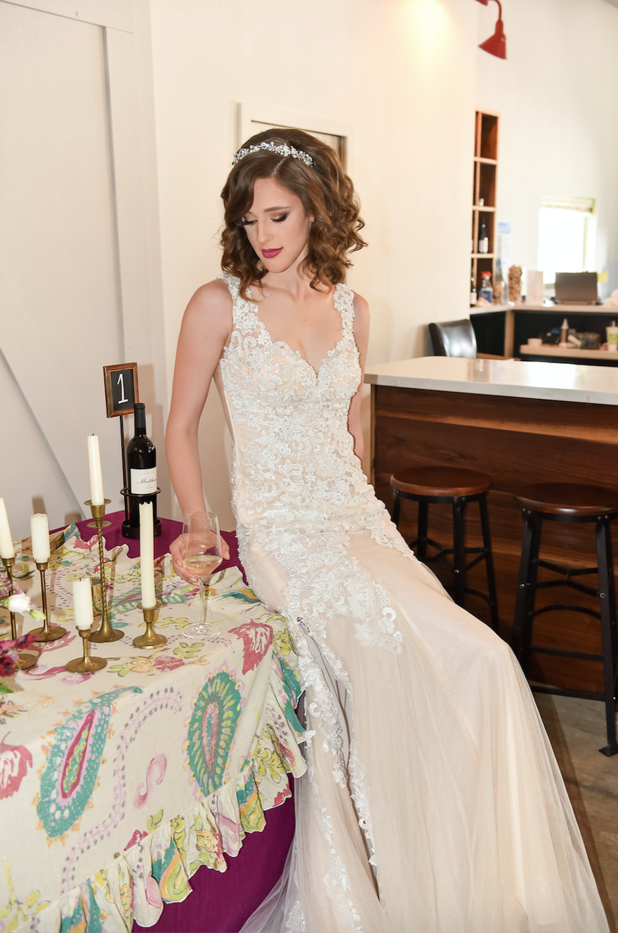 Asymmetrical Sheer Back Wedding Dress (#Jessica) - Dream Dresses by P.M.N
 - 10