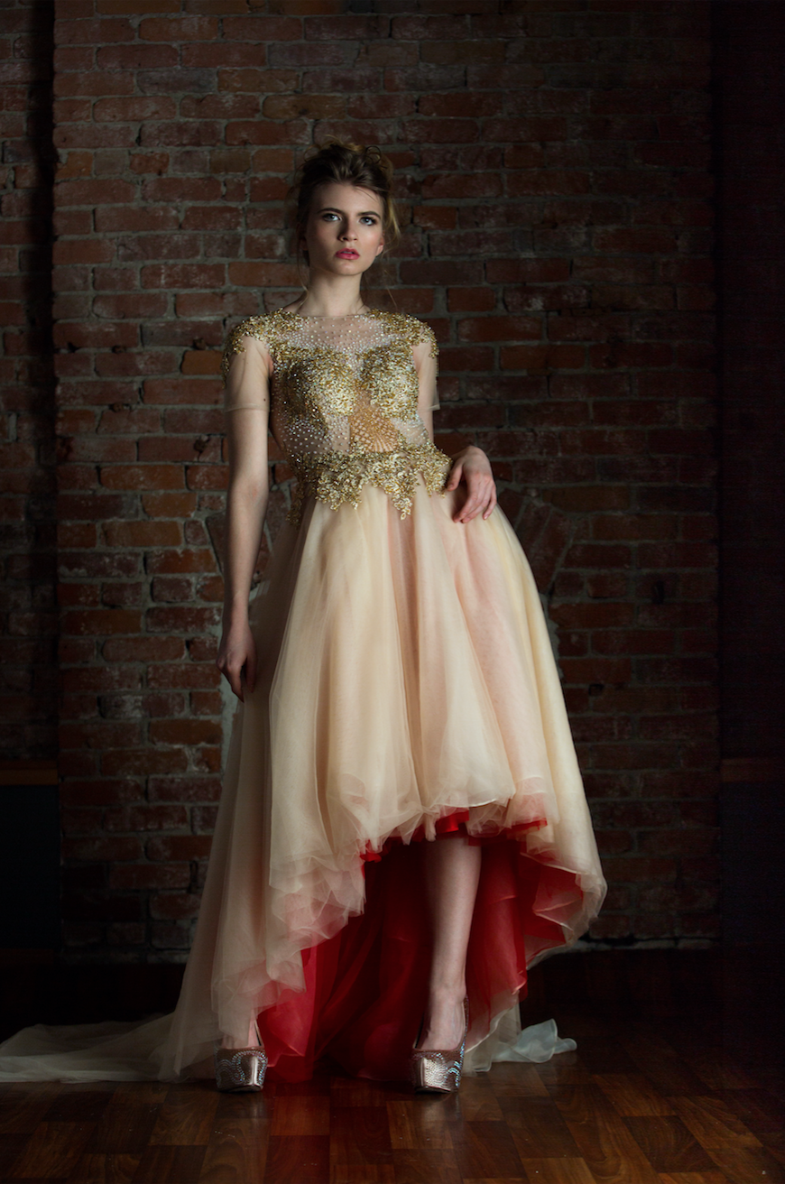 Gold and Red High Low Gown (#Amber) Gold and Red High Low Gown (#Amber)