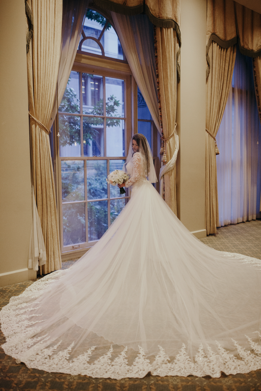 Detachable Cathedral Wedding Train (#Tessa) - Dream Dresses by P.M.N.