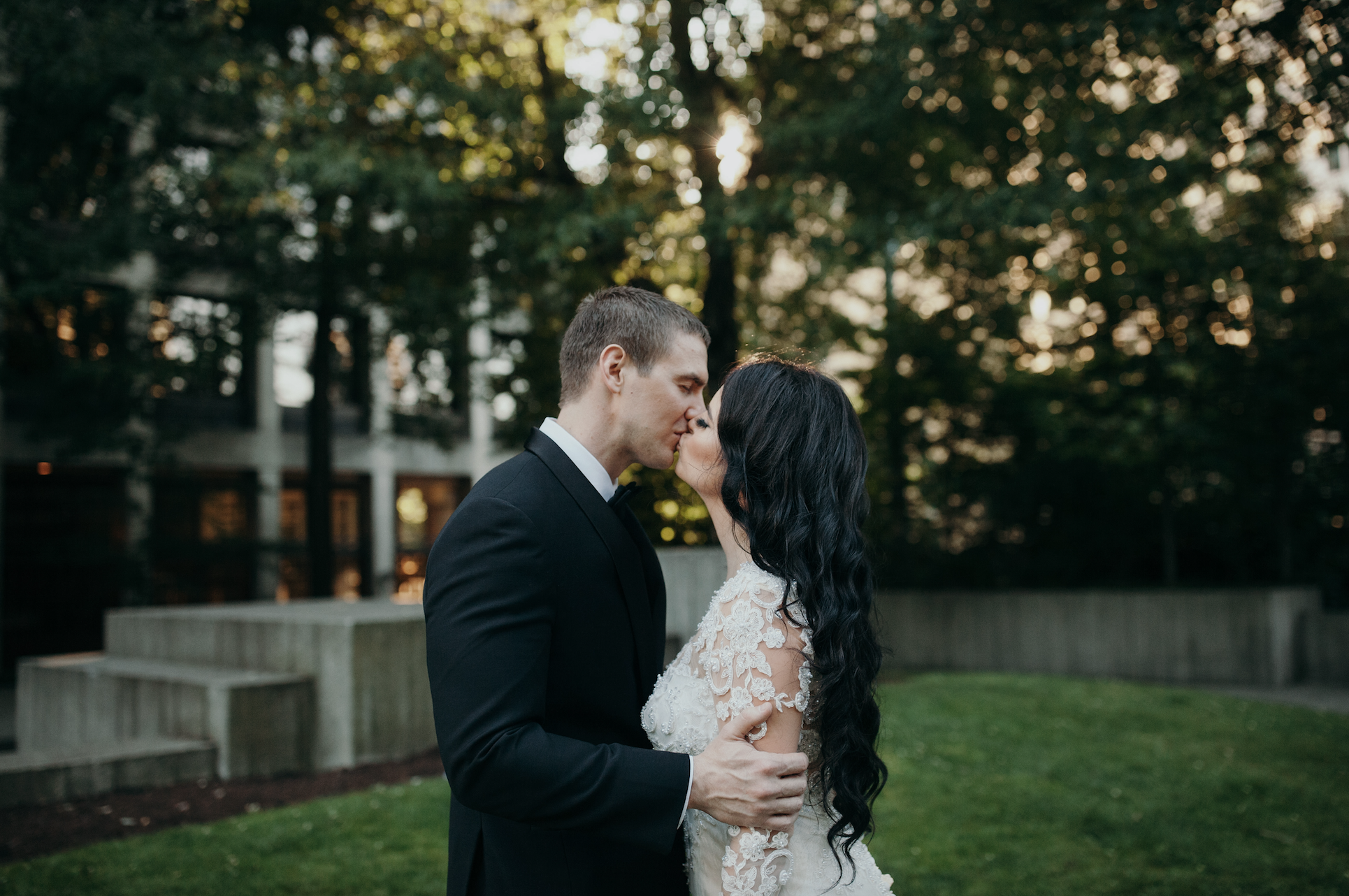 Illusion Neckline Wedding Dress (#Tessia)