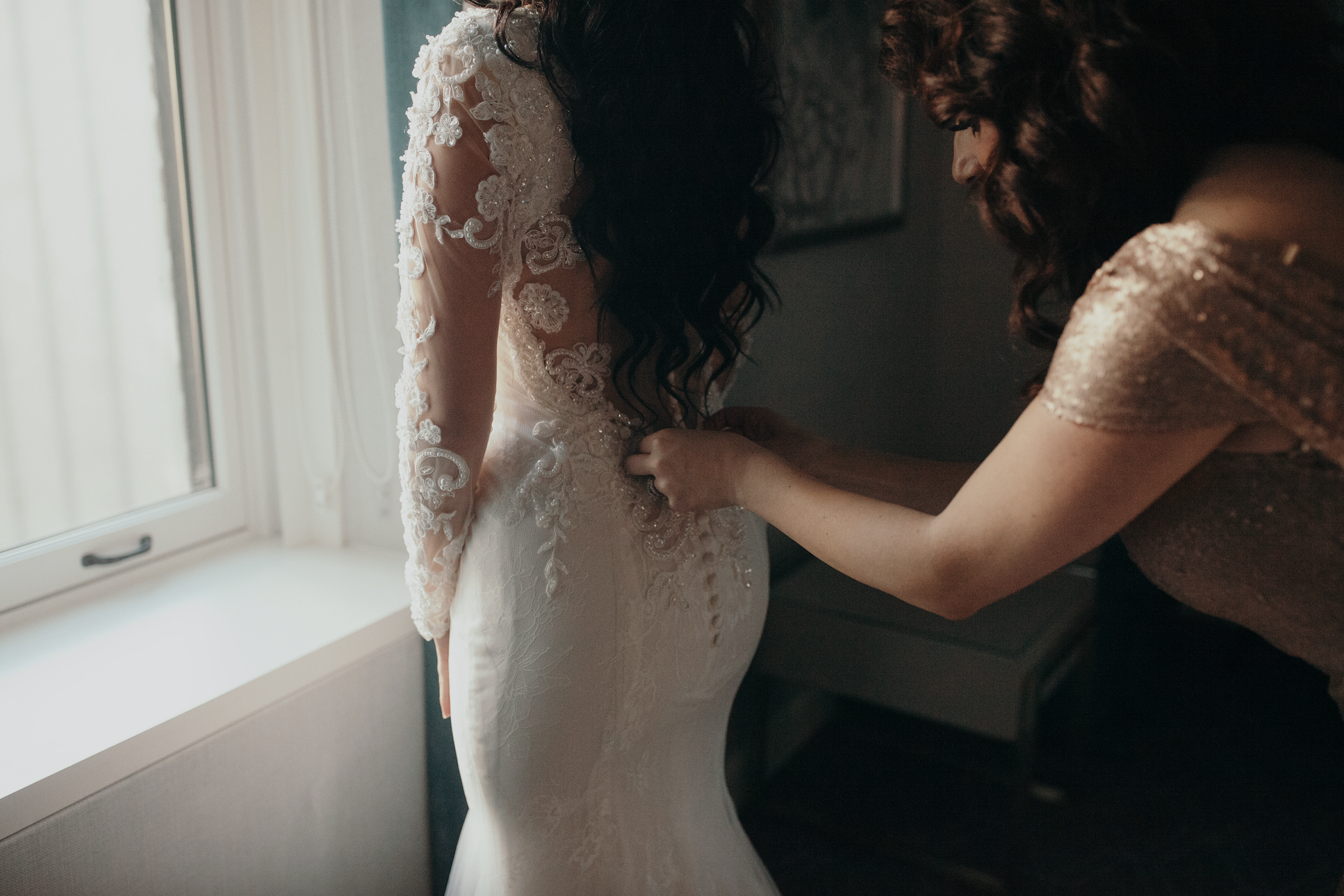 Illusion Neckline Wedding Dress (#Tessia)