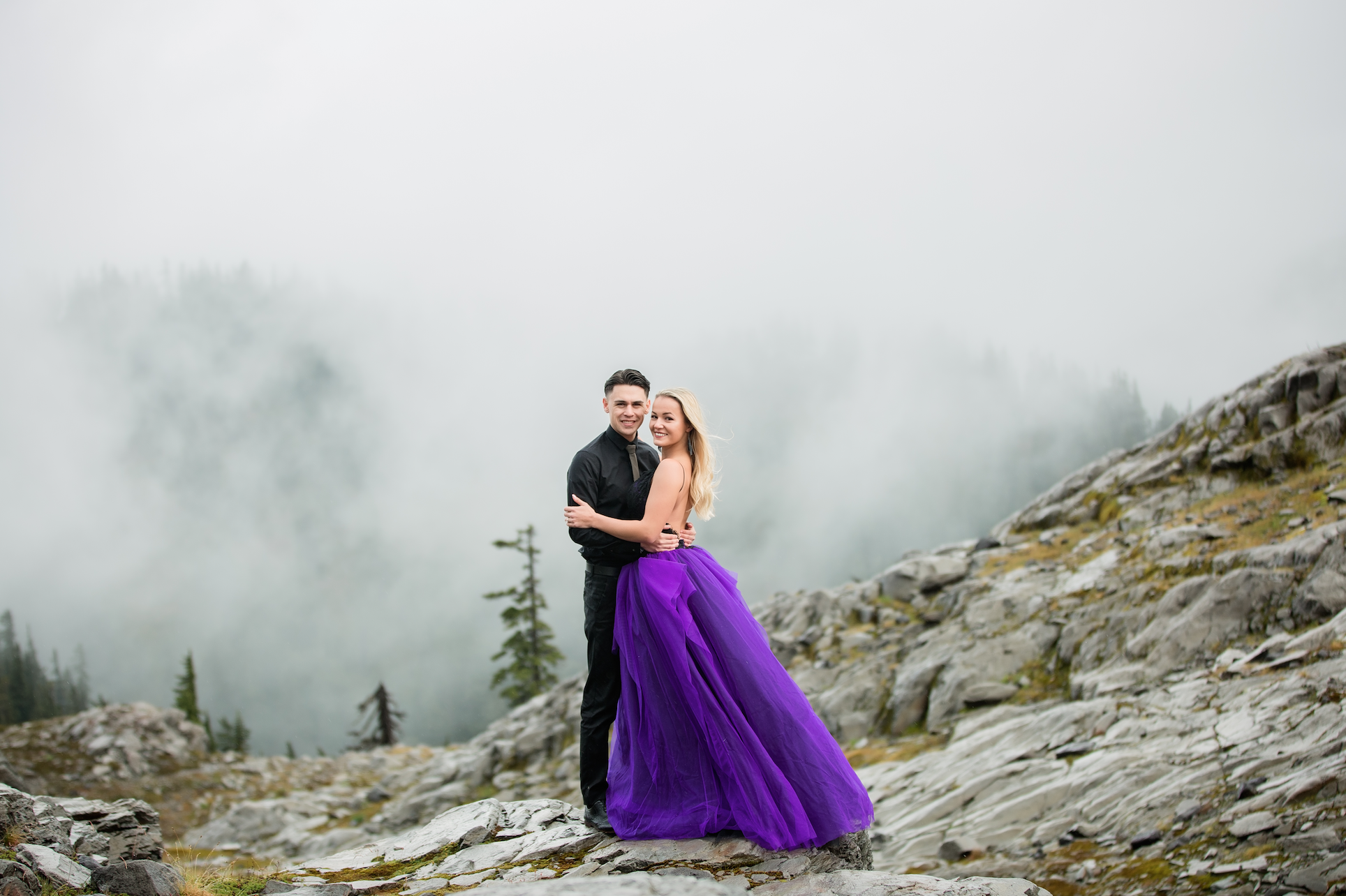 DreamDress By PMN Maia Black Purple Mermaid Wedding Dress Gown Plunging Spaghetti Straps Open Back Sleeveless Chapel Train DreamDress By PMN Maia Black Purple Mermaid Wedding Dress Gown Plunging Spaghetti Straps Open Back Sleeveless Chapel Train