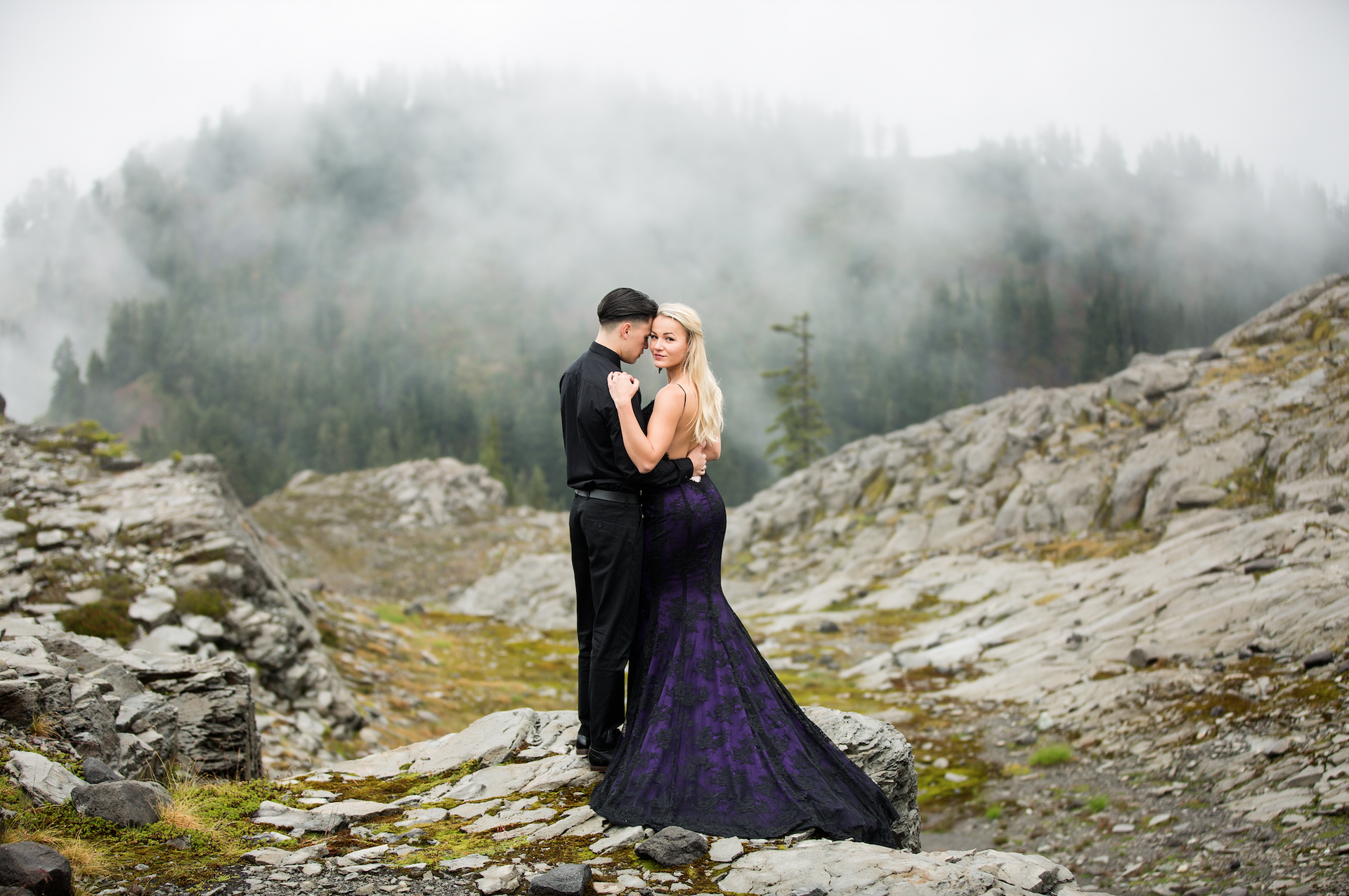 Detachable Black and Purple Gown (#Maia ) - Dream Dresses by P.M.N
 - 8