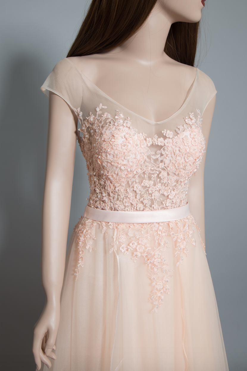 Blush Pink Tulle Gown (#Joie) - Dream Dresses by P.M.N
 - 4