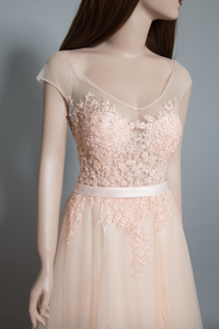 Blush Pink Tulle Gown (#Joie) - Dream Dresses by P.M.N
 - 4