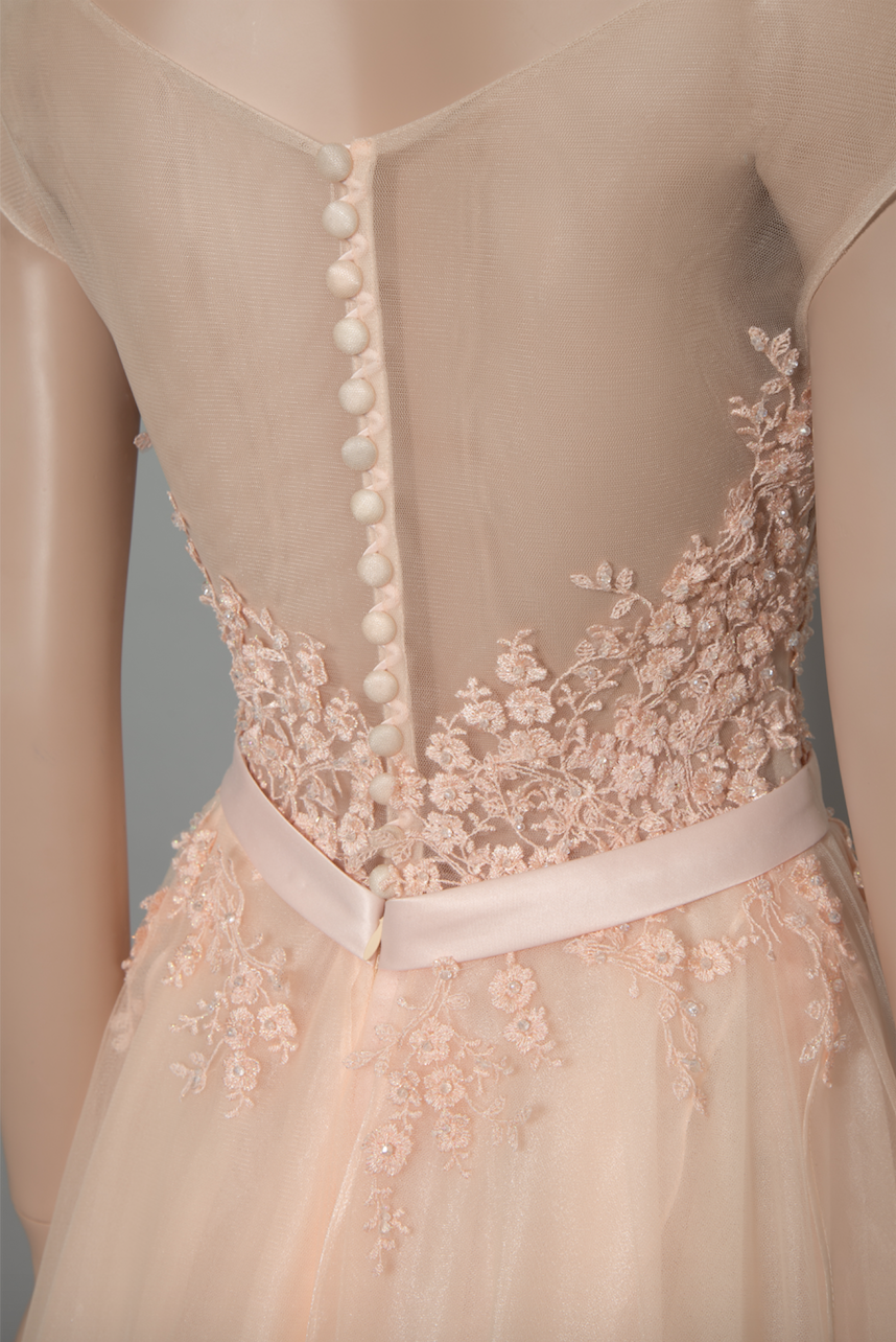 Blush Pink Tulle Gown (#Joie) - Dream Dresses by P.M.N
 - 5