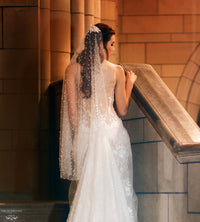 Fingertip Pearls Veil (#Caitlin) - Dream Dresses by P.M.N.