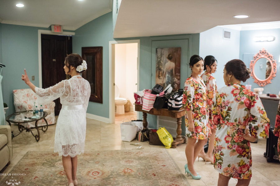 Bridal Lace Robe (#Ganya) - Dream Dresses by P.M.N.