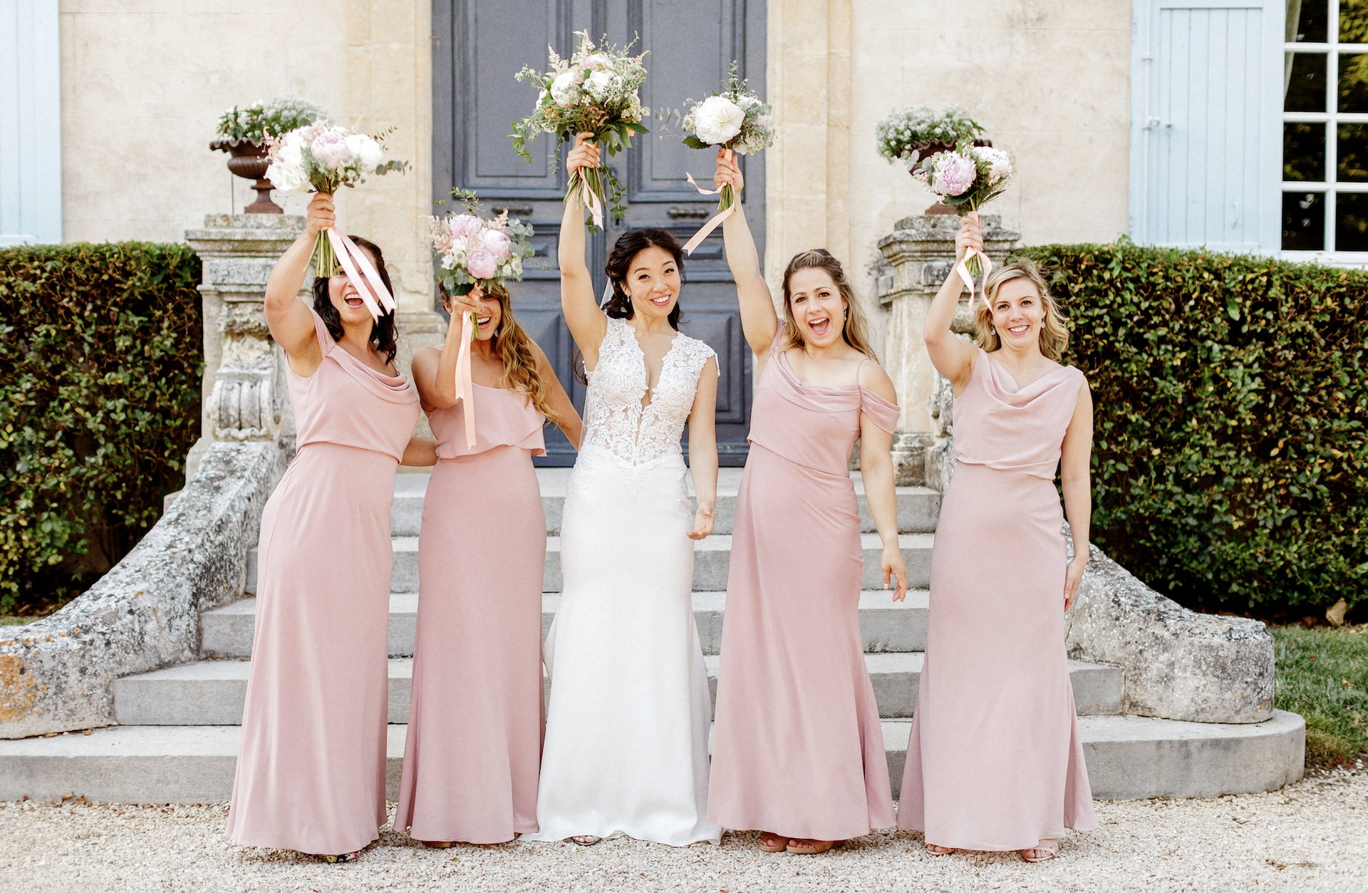 Crepe and Lace Wedding Dress (#Jeanna) - Dream Dresses by P.M.N.