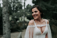 Off The Shoulder Bridal Cape (#SHIVA) - Dream Dresses by P.M.N.