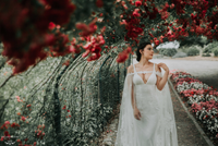 Off The Shoulder Bridal Cape (#SHIVA) - Dream Dresses by P.M.N.