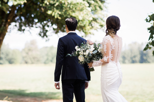 Long Sleeve Satin Wedding Dress (#Lindsey) - Dream Dresses by P.M.N.