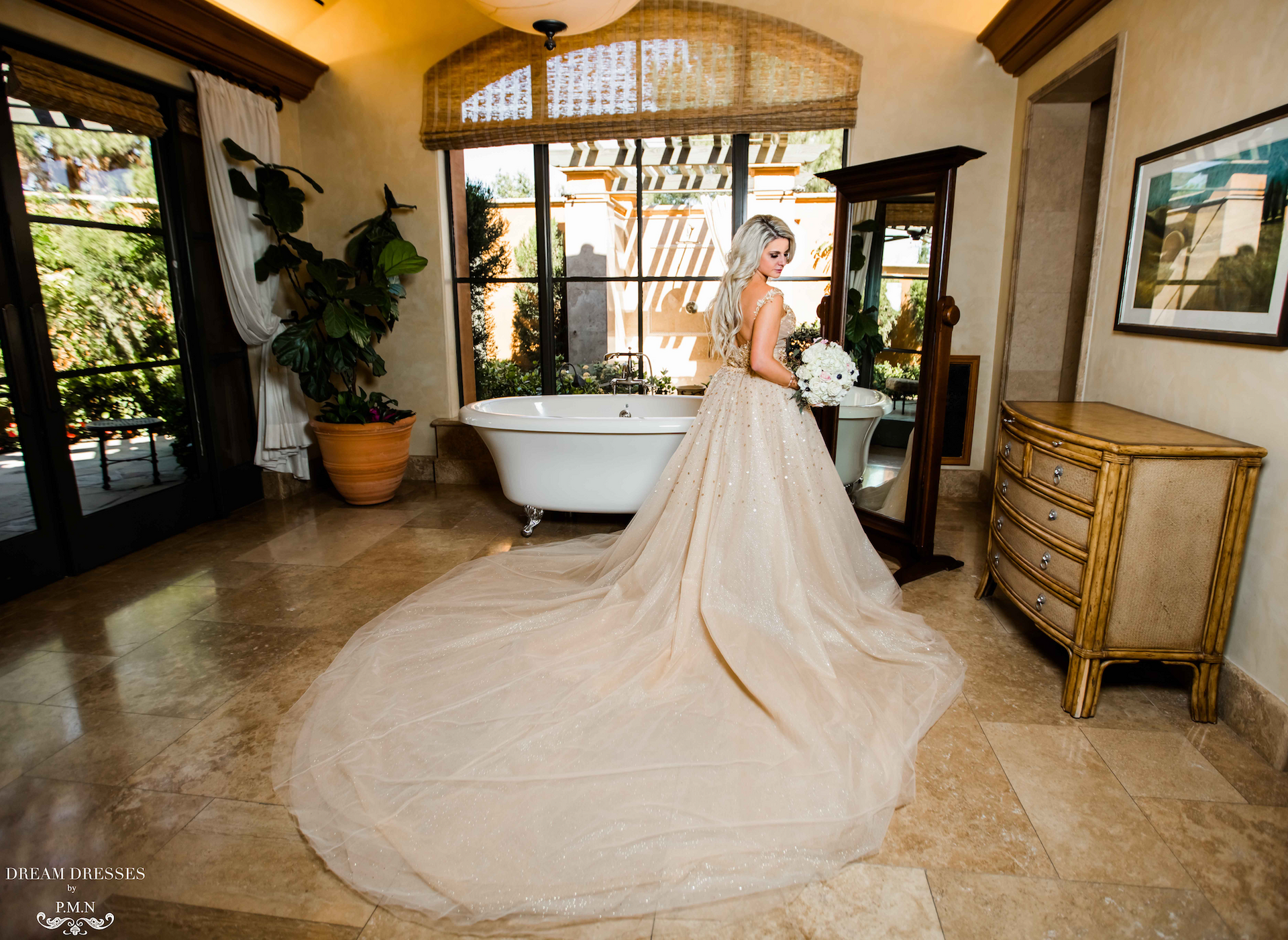 Non-traditional Gold Wedding Dress (#Adina) - Dream Dresses by P.M.N.