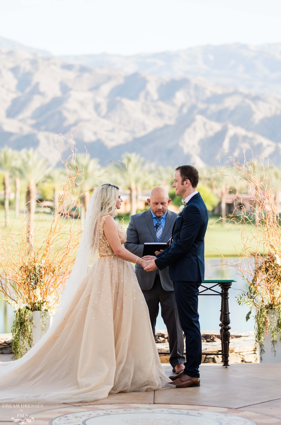 Non-traditional Gold Wedding Dress (#Adina) - Dream Dresses by P.M.N.