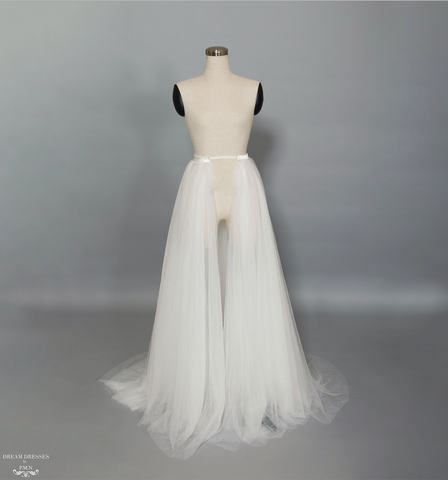 Tulle Detachable Bridal Overskirt (#Laila)
