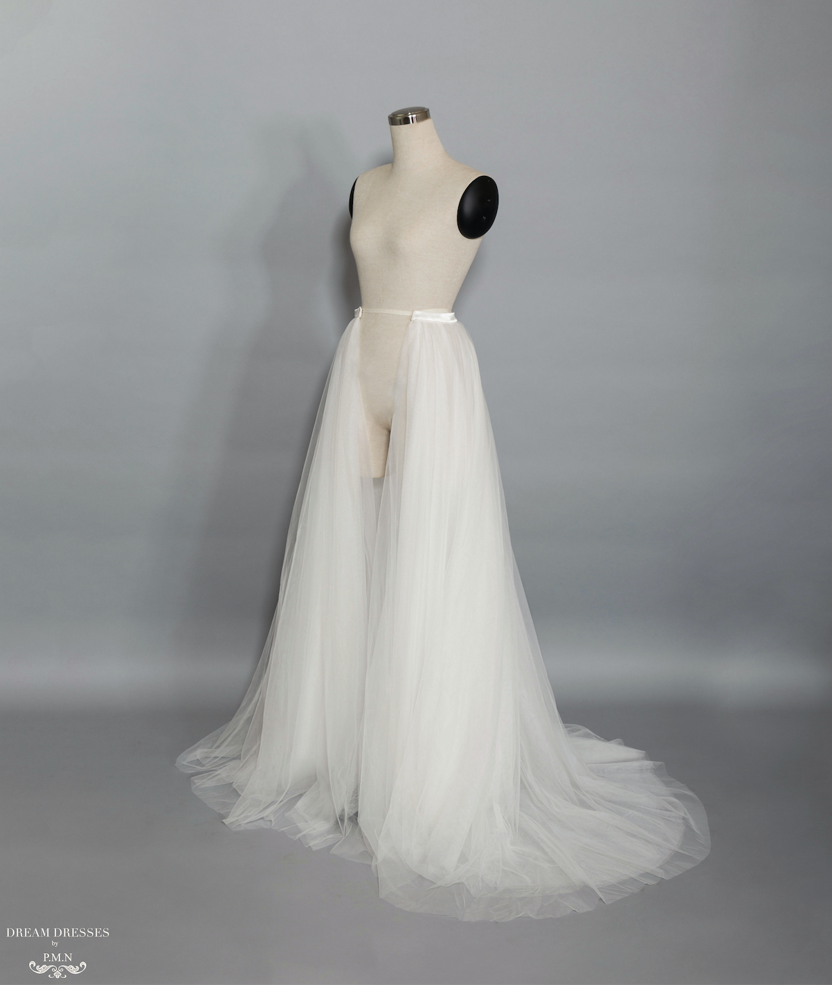 Tulle Detachable Bridal Overskirt (#Laila) - Dream Dresses by P.M.N.