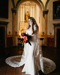 Cathedral Mantilla Veil (#Ari) - Dream Dresses by P.M.N.