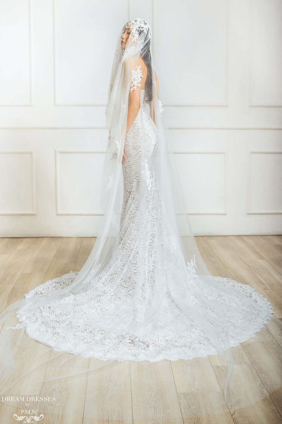 Old Hollywood Glamour Inspired Bridal Veil (#Meliza)