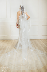 Old Hollywood Glamour Inspired Bridal Veil (#Meliza) - Dream Dresses by P.M.N.
