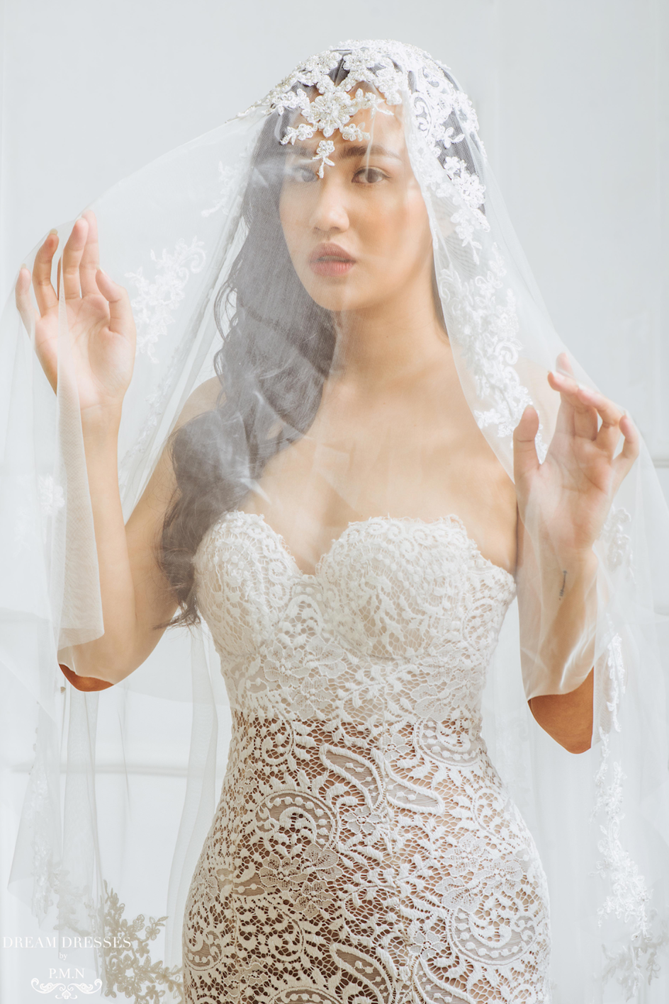 Old Hollywood Glamour Inspired Bridal Veil (#Meliza)