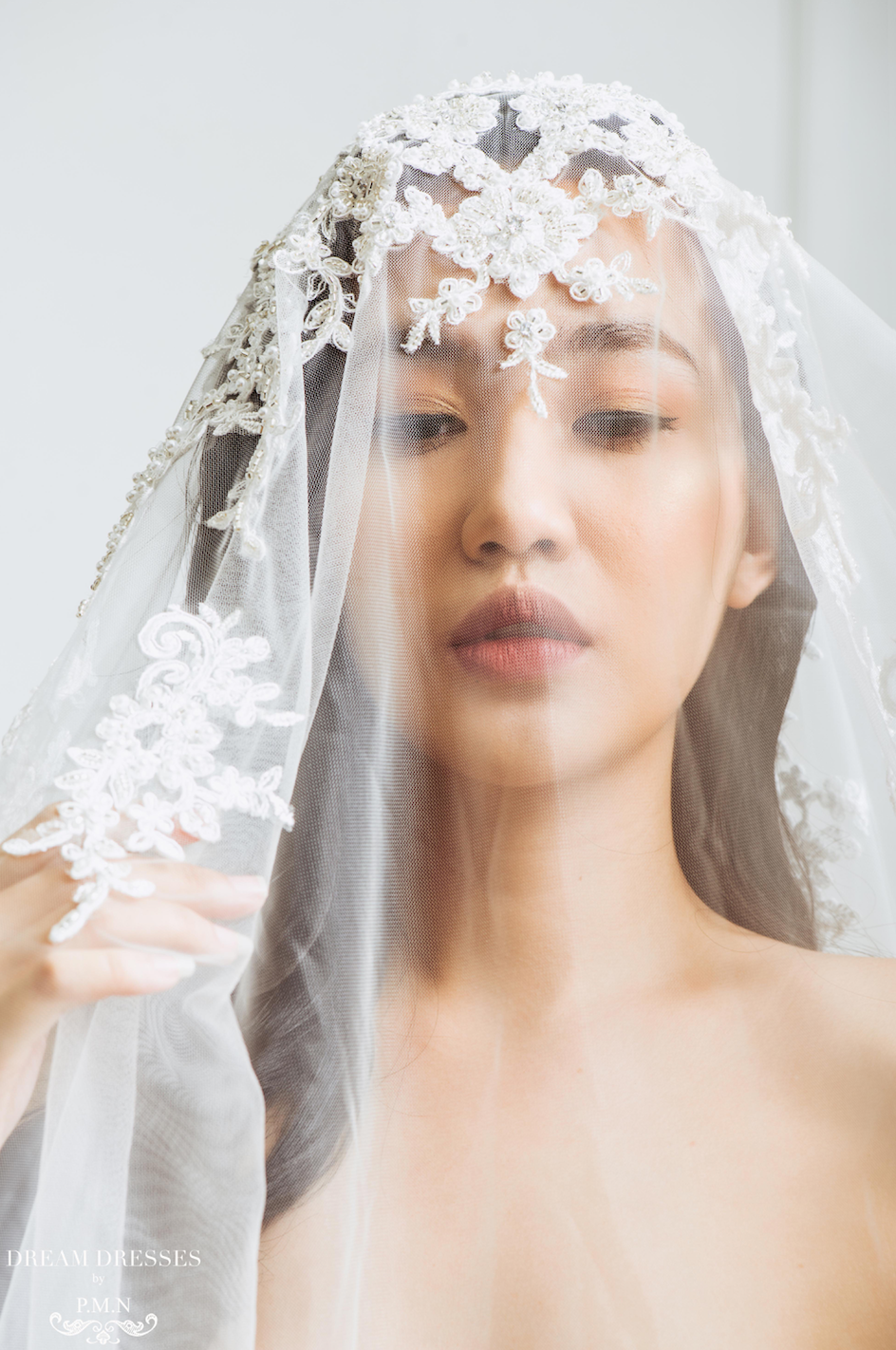 Old Hollywood Glamour Inspired Bridal Veil (#Meliza)