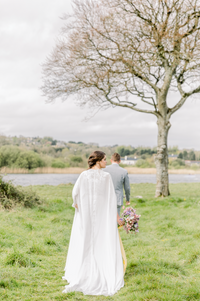 Chiffon Bridal Cape (#MAEVE) - Dream Dresses by P.M.N.