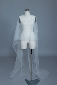 Beaded Bridal Cape (#MAEVA) - Dream Dresses by P.M.N.