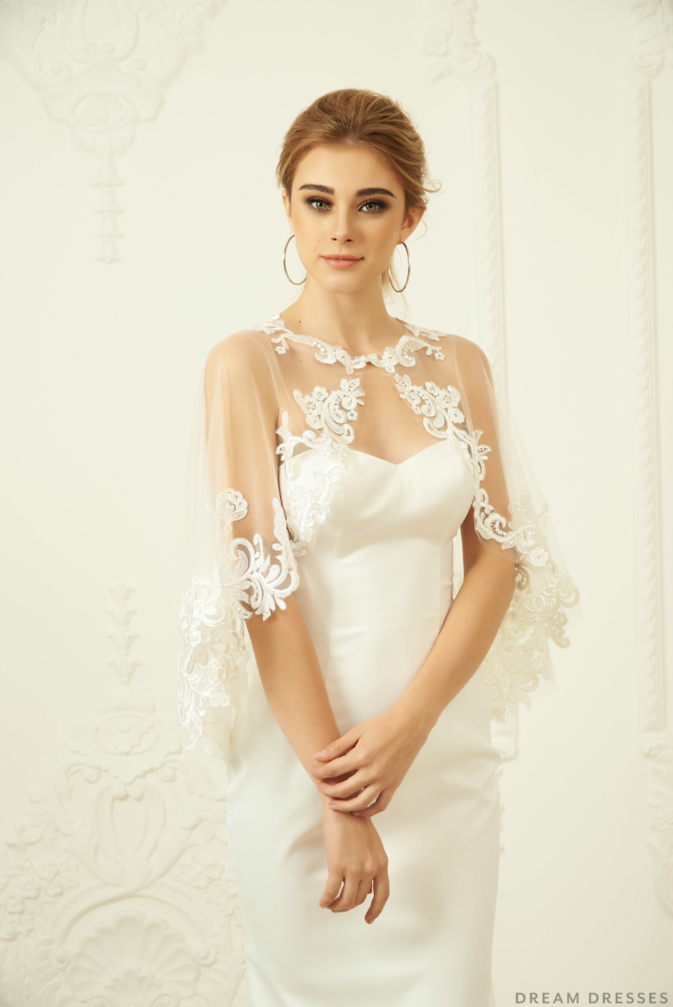 Lace Wedding Cape (#MAGGIA ) - Dream Dresses by P.M.N.