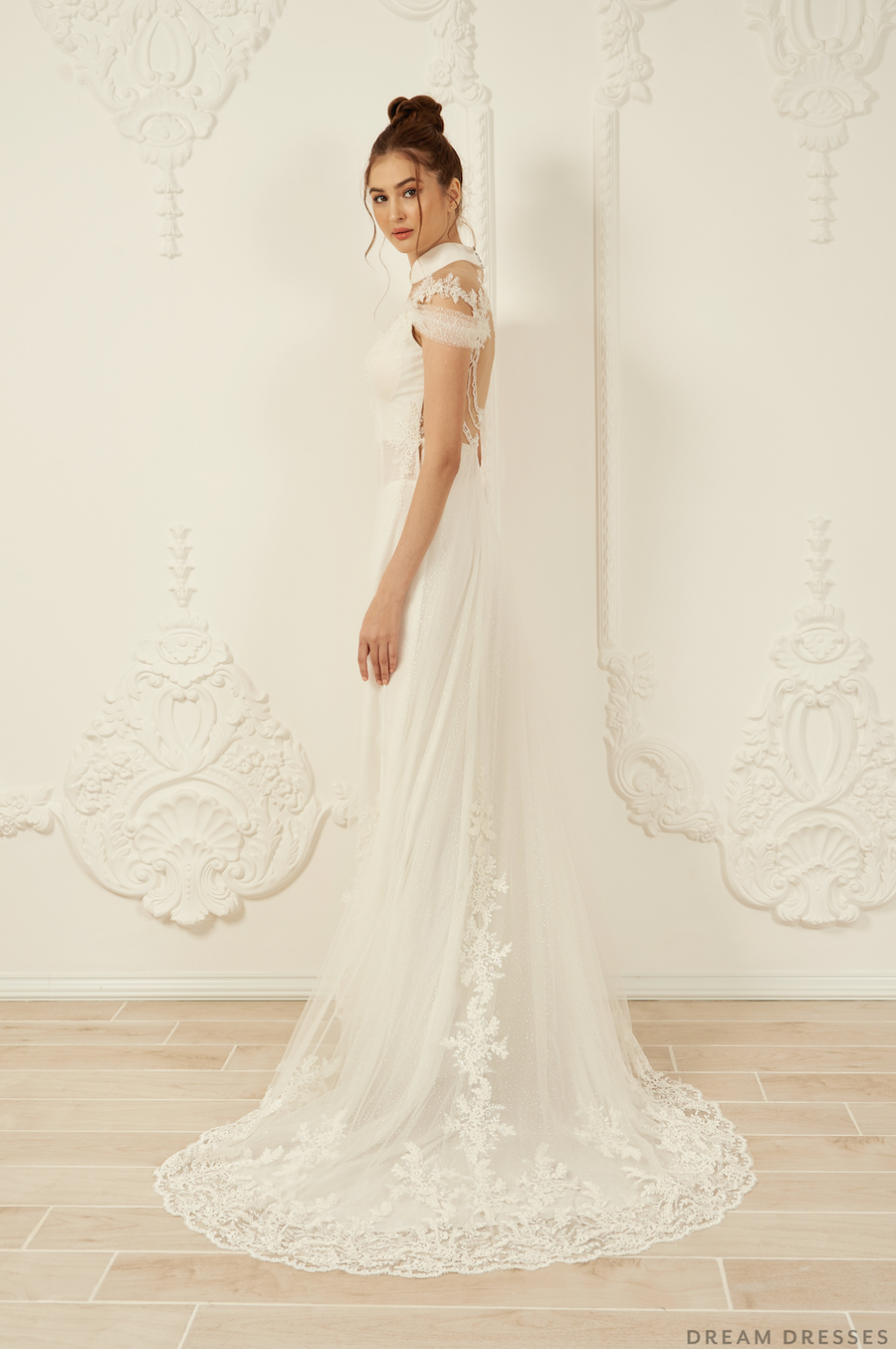 White Bridal Ao Dai | Modern Vietnamese Wedding Dress (#ILIANA) - Dream Dresses by P.M.N.
