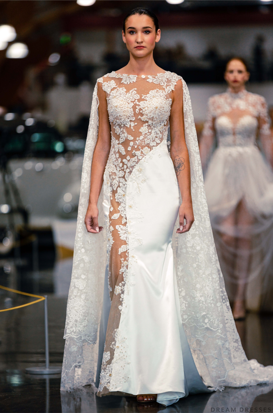 Illusion Cut-Out Wedding Dress (#Lucille)