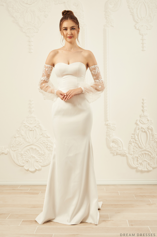 Detachable Sleeves for Wedding Dress (#ANAIS) - Dream Dresses by P.M.N.