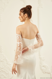 Detachable Sleeves for Wedding Dress (#ANAIS) - Dream Dresses by P.M.N.