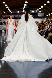 Rhinestone Crystal Bridal Cape (#AILE) - Dream Dresses by P.M.N.