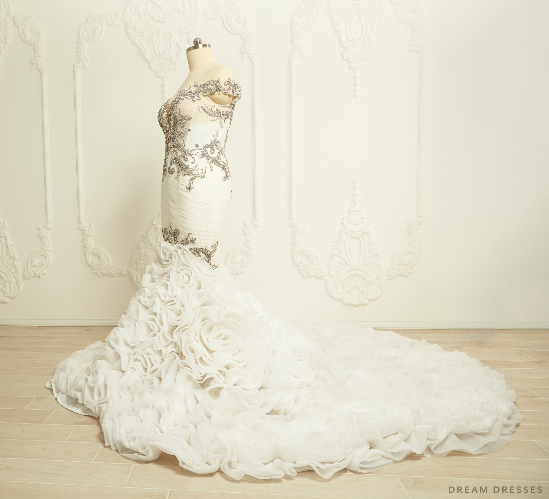 Rhinestones Mermaid Wedding Dress (#Sharina) - Dream Dresses by P.M.N.