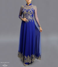 Blue Ao Dai / Mother of The Bride Ao Dai (#SOFIA) - Dream Dresses by P.M.N.