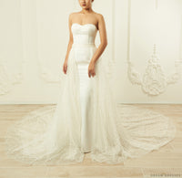 Detachable Train for Wedding Dress (#Terza) - Dream Dresses by P.M.N.