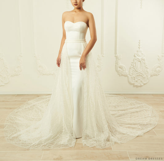 Detachable Train for Wedding Dress (#Terza) - Dream Dresses by P.M.N.