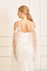 Removable Bridal Cape Sleeves (#TILDA) - Dream Dresses by P.M.N.