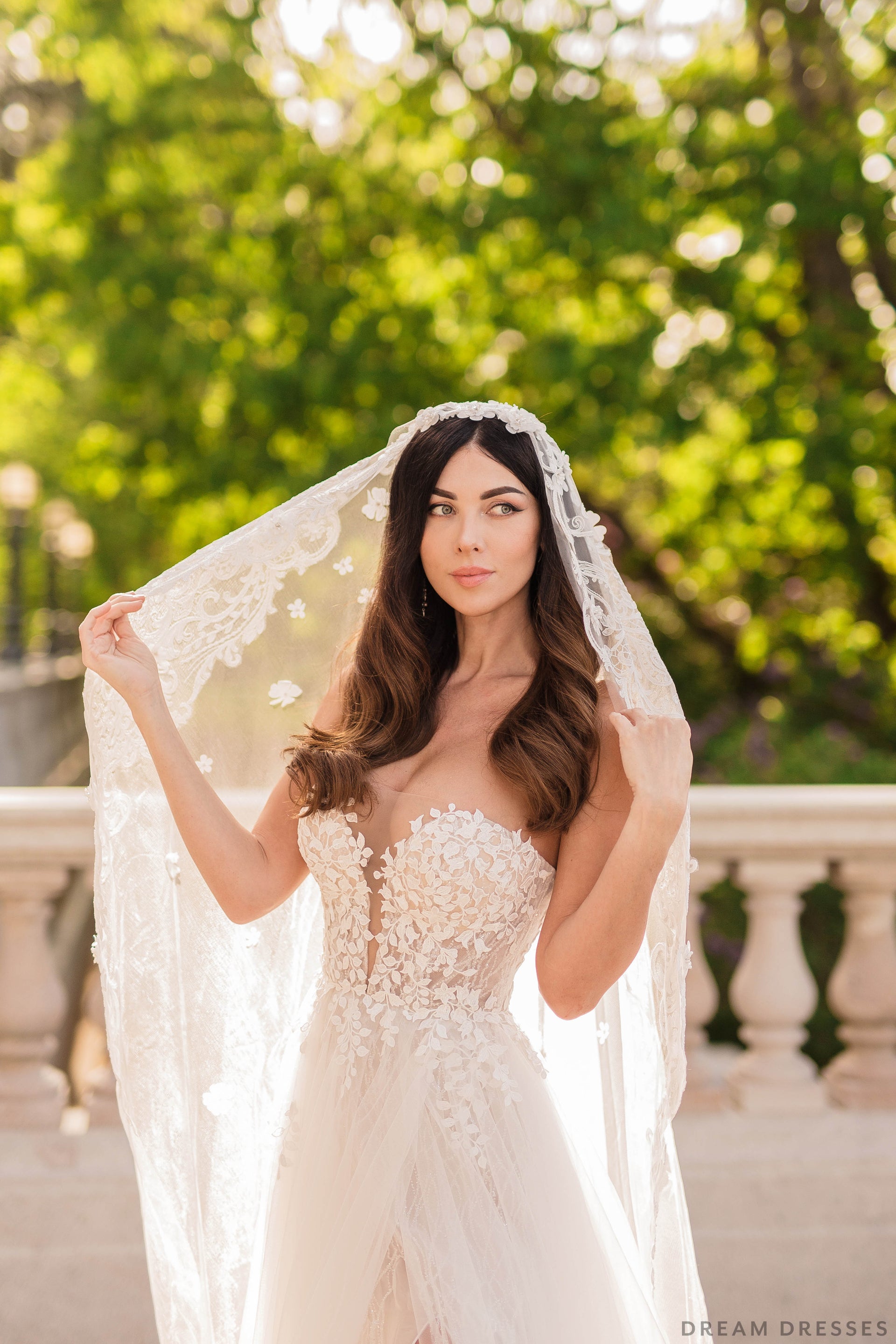 Strapless Lace Wedding Dress (#Nathalia) - Dream Dresses by P.M.N.