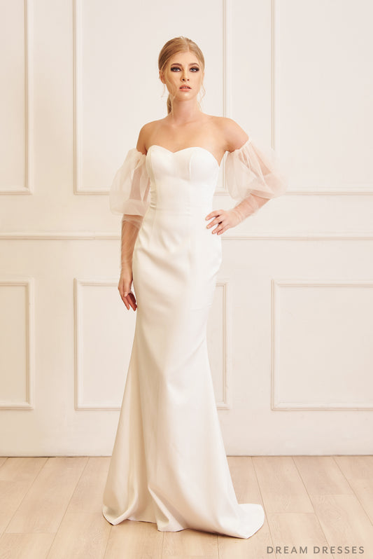 Detachable Bridal Sleeves (#VALE) - Dream Dresses by P.M.N.