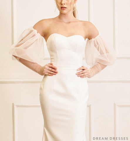 Detachable Bridal Sleeves (#VALE)