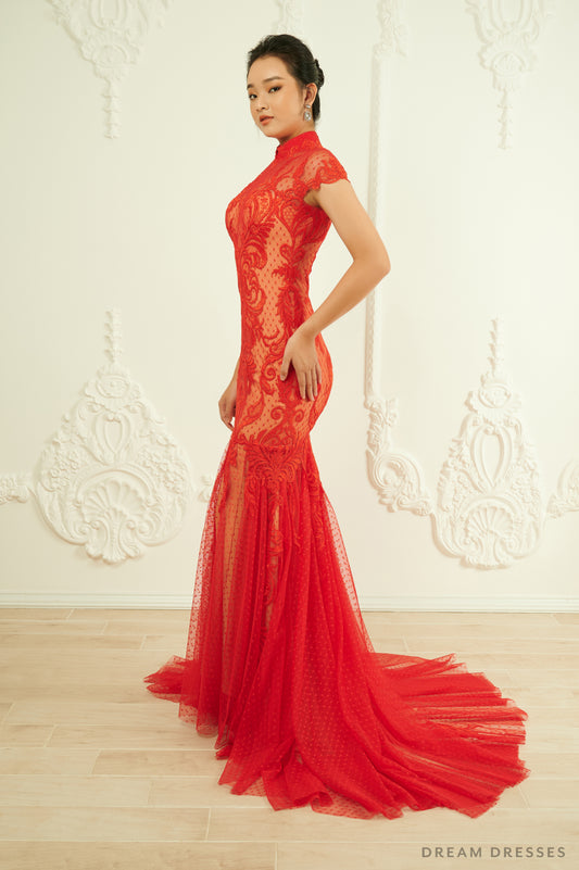 Chinese Inspired Red Wedding Dress (#Yanlin) - Dream Dresses by P.M.N.