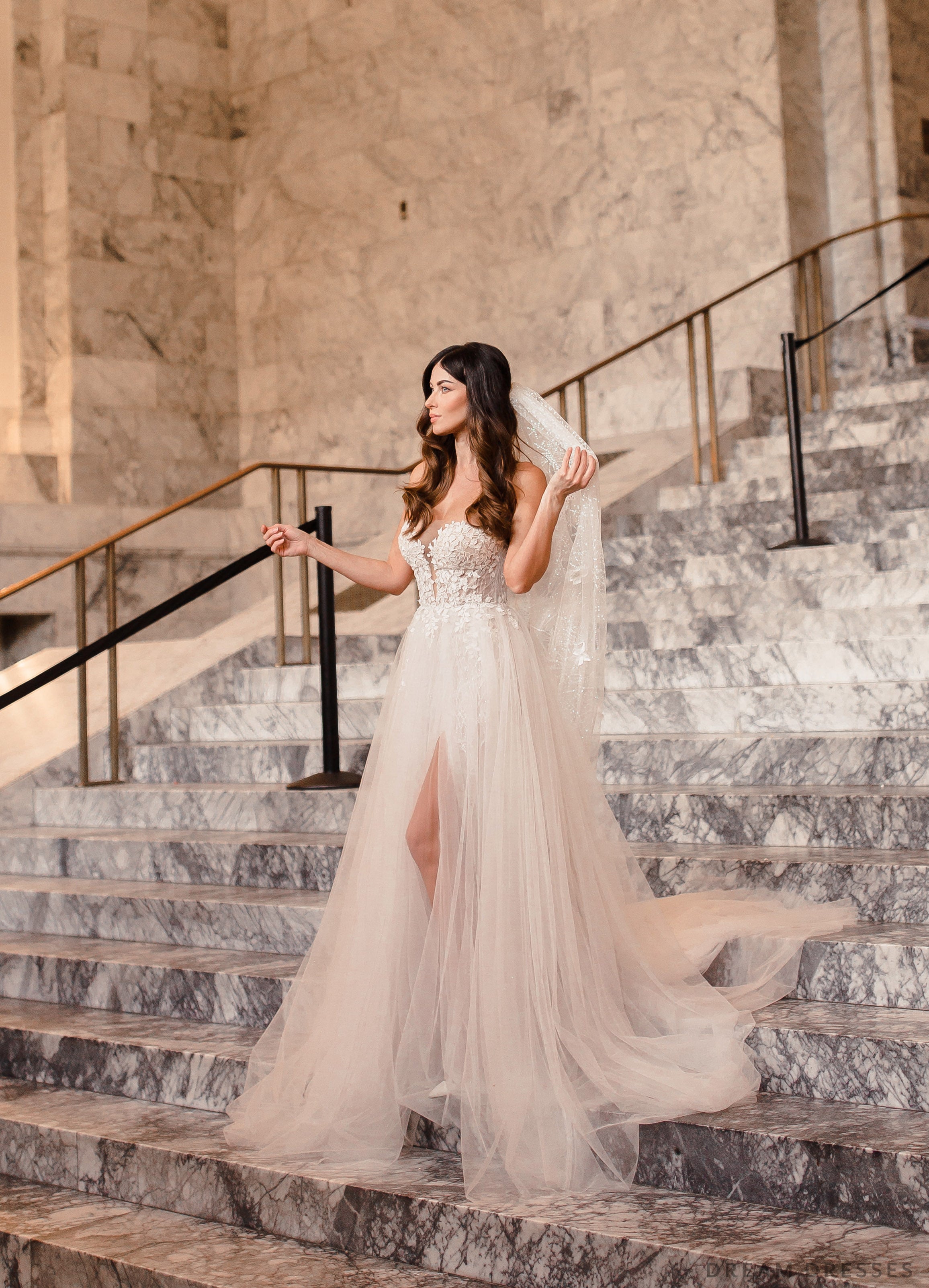 Nathalia Strapless Lace Wedding Dress | Dream Dresses Nathalia Strapless Lace Wedding Dress | Dream Dresses