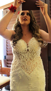 Low Back Mermaid Wedding Dress (#Dakotah) - Dream Dresses by P.M.N.