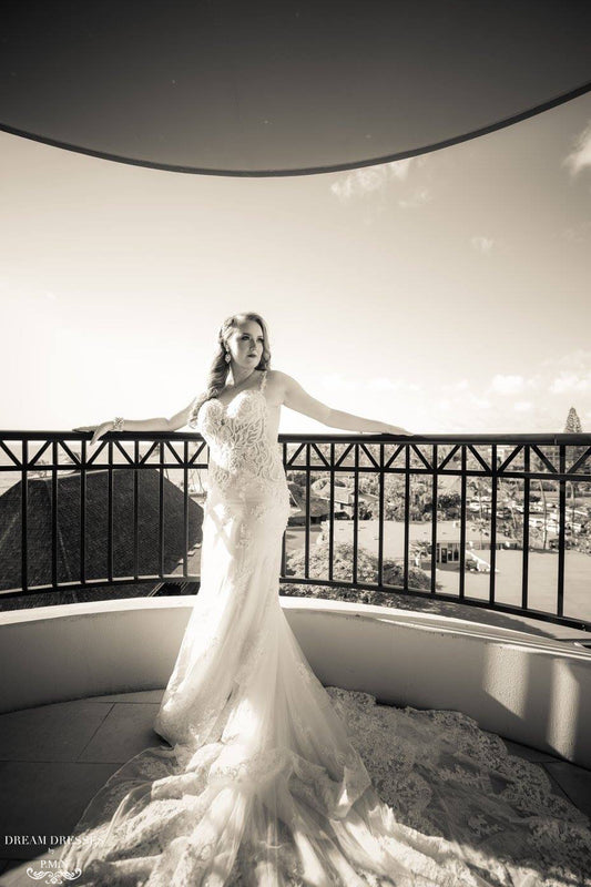 Low Back Mermaid Wedding Dress (#Dakotah) - Dream Dresses by P.M.N.