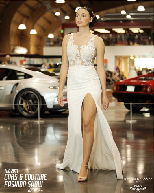 Side Split Wedding Dress (#Elexus) - Dream Dresses by P.M.N.