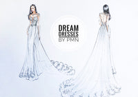 White Bridal Ao Dai | Modern Vietnamese Lace Bridal Dress (#JENY) - Dream Dresses by P.M.N.